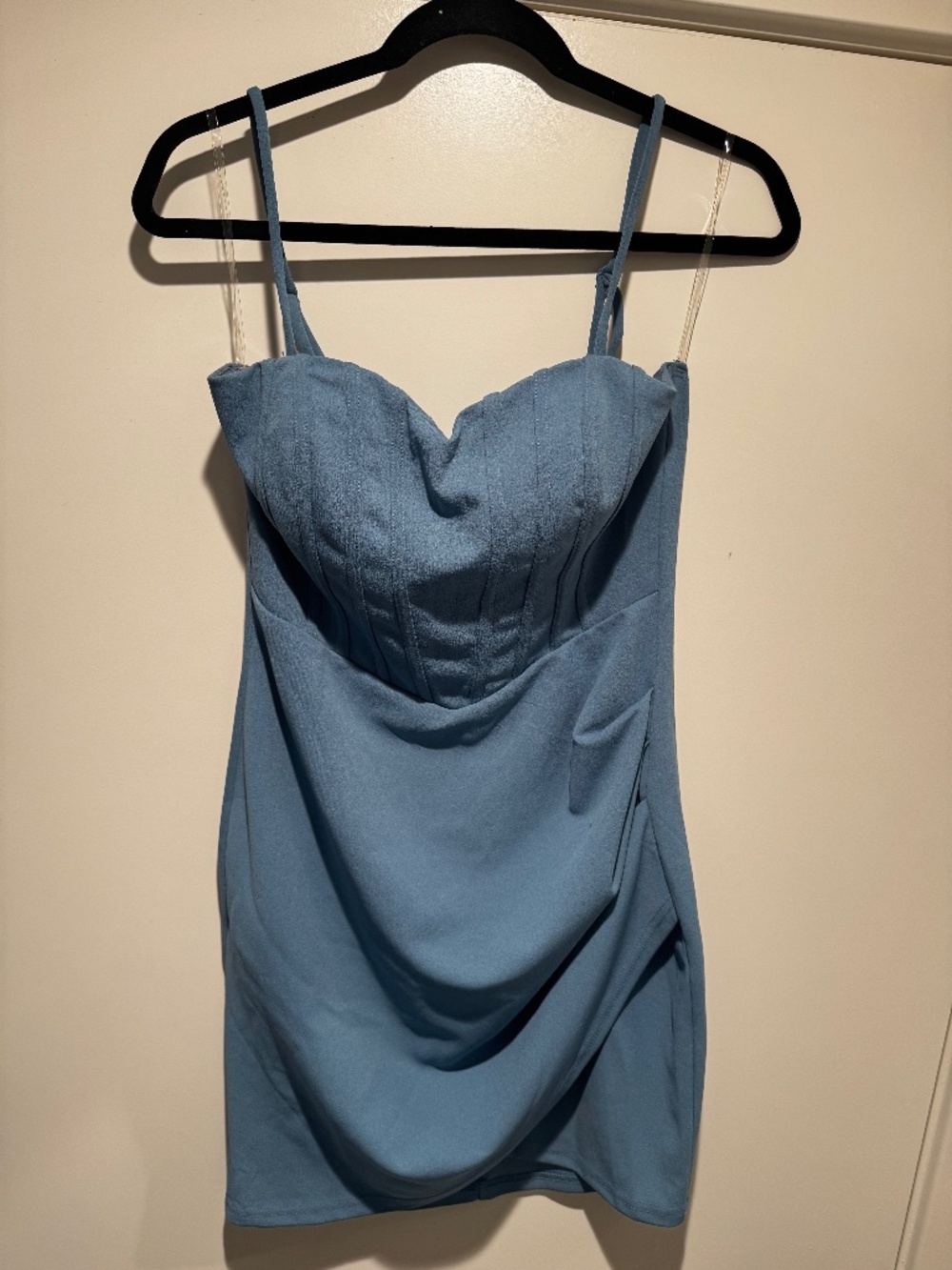Blue midi dress